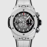 HUBLOTビッグ・バン ウニコ ホワイトセラミック42mmスケルトンダイヤル 411.HX.1170.RX