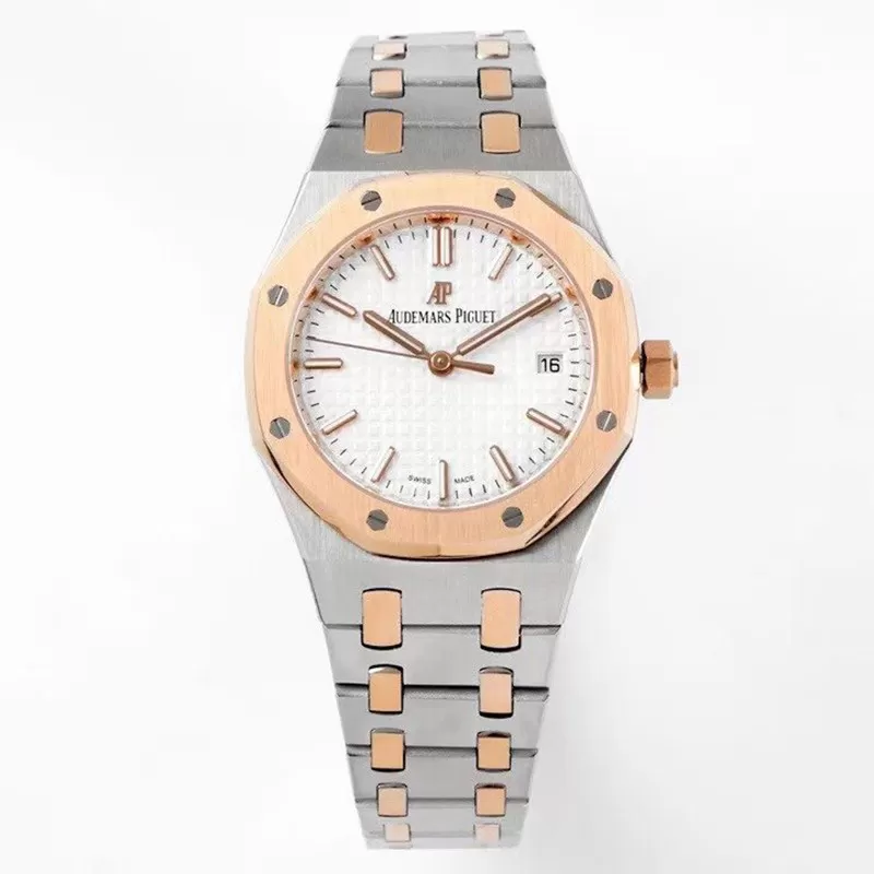 オーデマピゲロイヤルオークコピー偽物37mm 15450SROO1256SR01実物写真100%[7988]