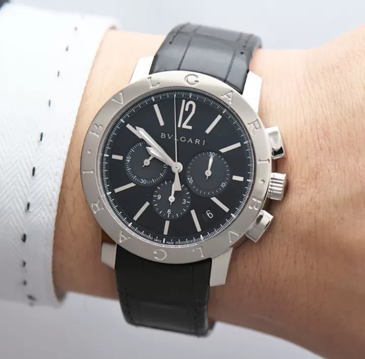 BVLGARIブルガリレプリカ時計41mm ブラックアリゲーター 自動巻きBB41BSLDCH[477]