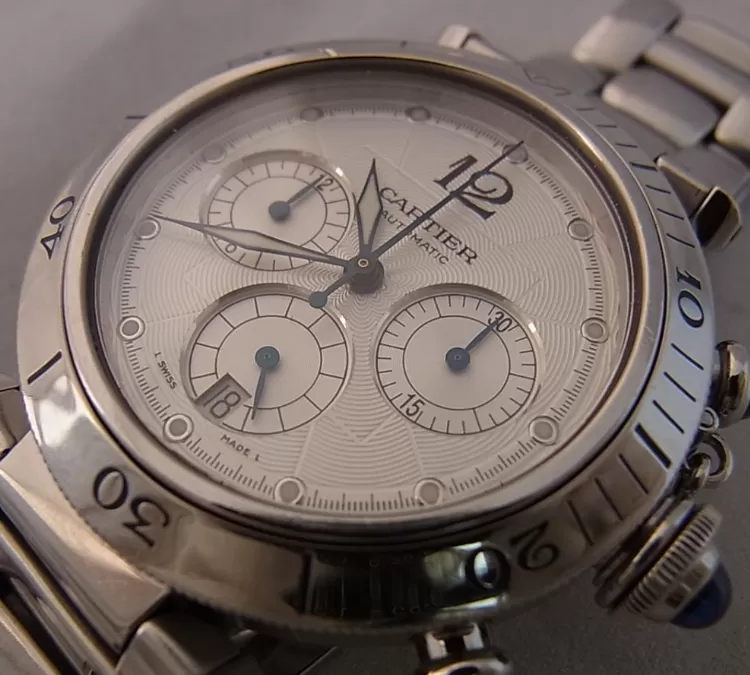 パシャ ドゥ クロノグラフ 38mmルミノバ夜光 カルティエコピーブランド時計 W31030H3[1924]