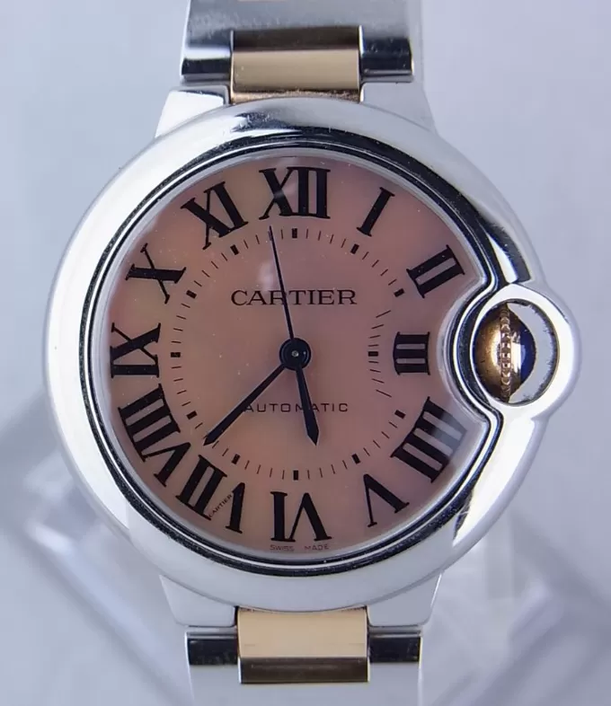 【迅速な発送】ブランドカルティエ Cartier バロンブルー 33mm W6920070[1871]
