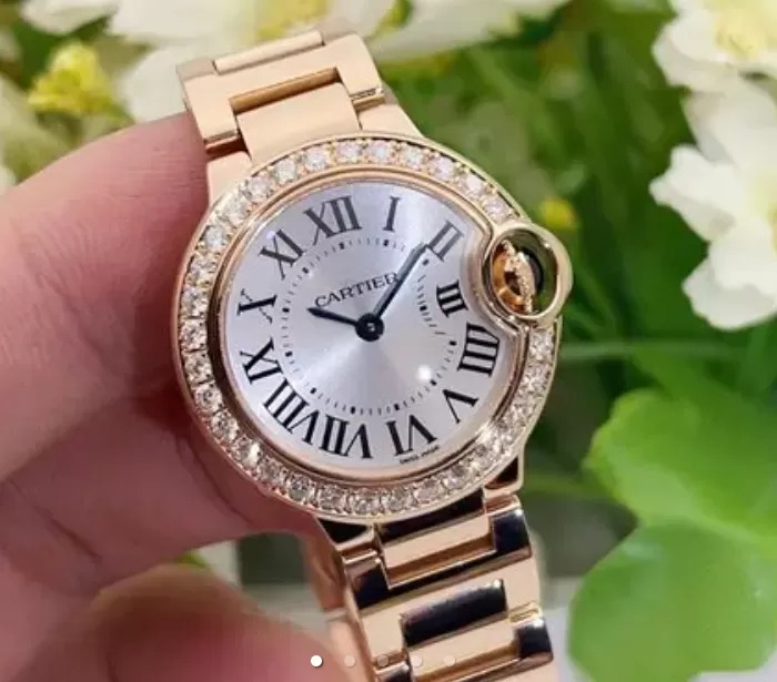 カルティエスーパーコピー高級通販 バロン ブルー ピンクゴールド 28mm WE9002Z3[1781]