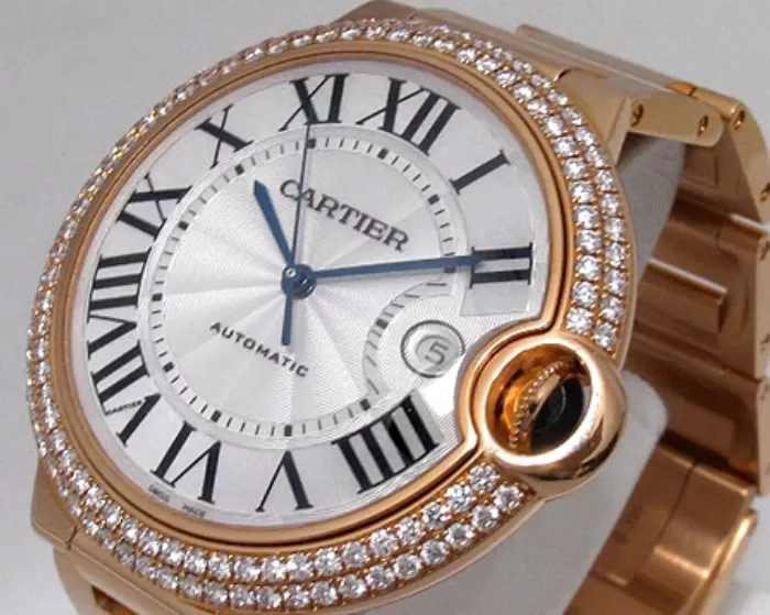 成功者のブランドレプリカCartier バロンブルー 42ｍｍ ダイヤモンドベゼルWE9008Z3[1776]