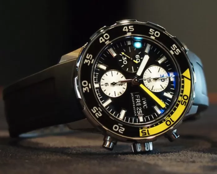 IWC アクアタイマー クロノグラフ IW376702 ブラック文字盤 メンズ紳士腕時計自動巻き44mm[1429]