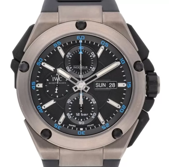 IWC人気ブランド新作インヂュニア ダブルクロノグラフ チタニウム IW386503[1564]