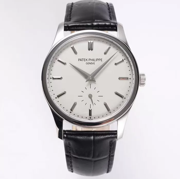 ブランドコピー高品質パテック・フィリップ カラトラバ 37mm 5196G-001 シルバー文字盤[2953]