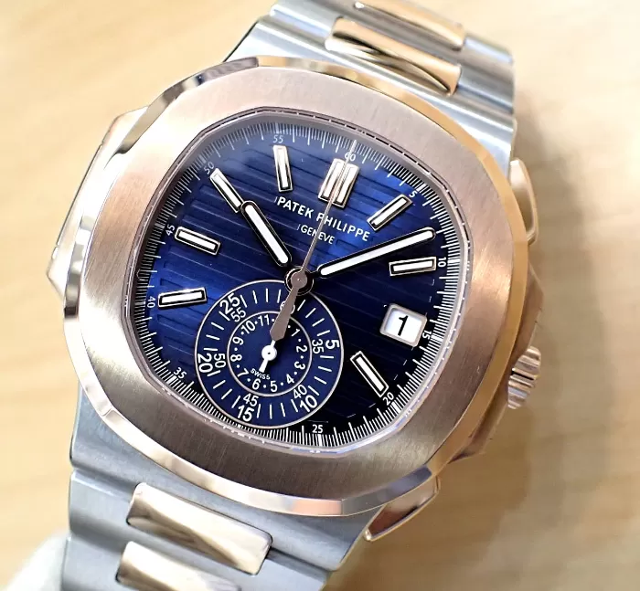 PATEK PHILIPPEコピー ノーチラス クロノグラフ 5980/1AR-001 ブルーメンズ腕時計[2834]