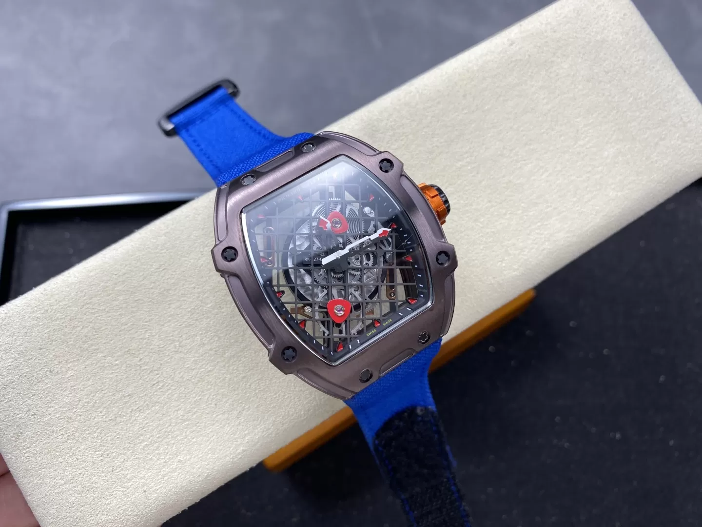 2025年新商品限定リシャールミルカーボンコピー中空テニスラケット樽型ケース時計 174775[10158]