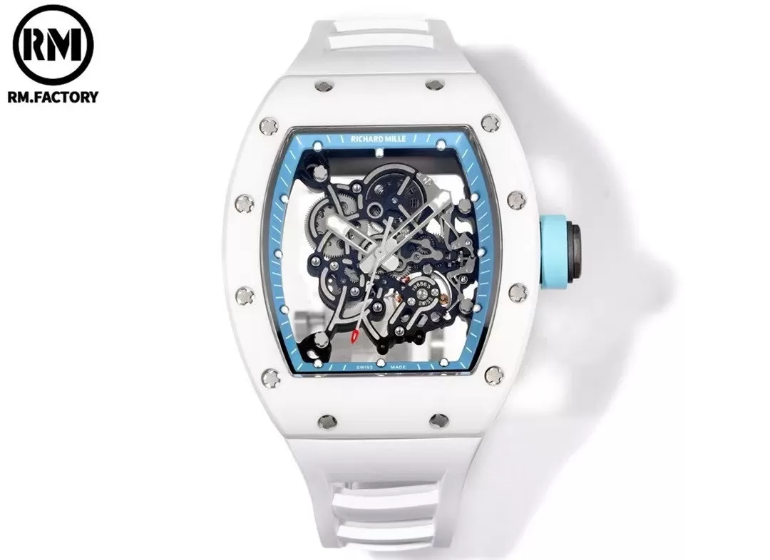 RICHARD MILLE  リチャードミルRM 55 ホワイトセラミックスオートマティック コピー時計2025写真は実物[3714]
