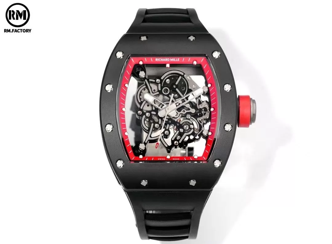 RICHARD MILLE リチャードミルRM 55 ブラックセラミックス オートマティック コピー時計2025写真は実物[3728]