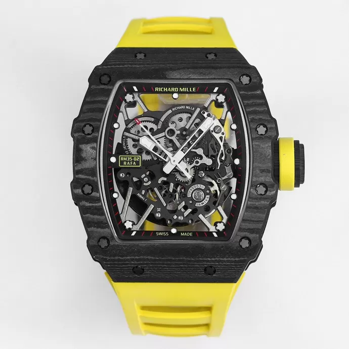 Richard Milleリチャードミルブランドコピー腕時計RM35-02自動巻きNTPTカーボンファイバー軽量化設計RM35-02[4524]