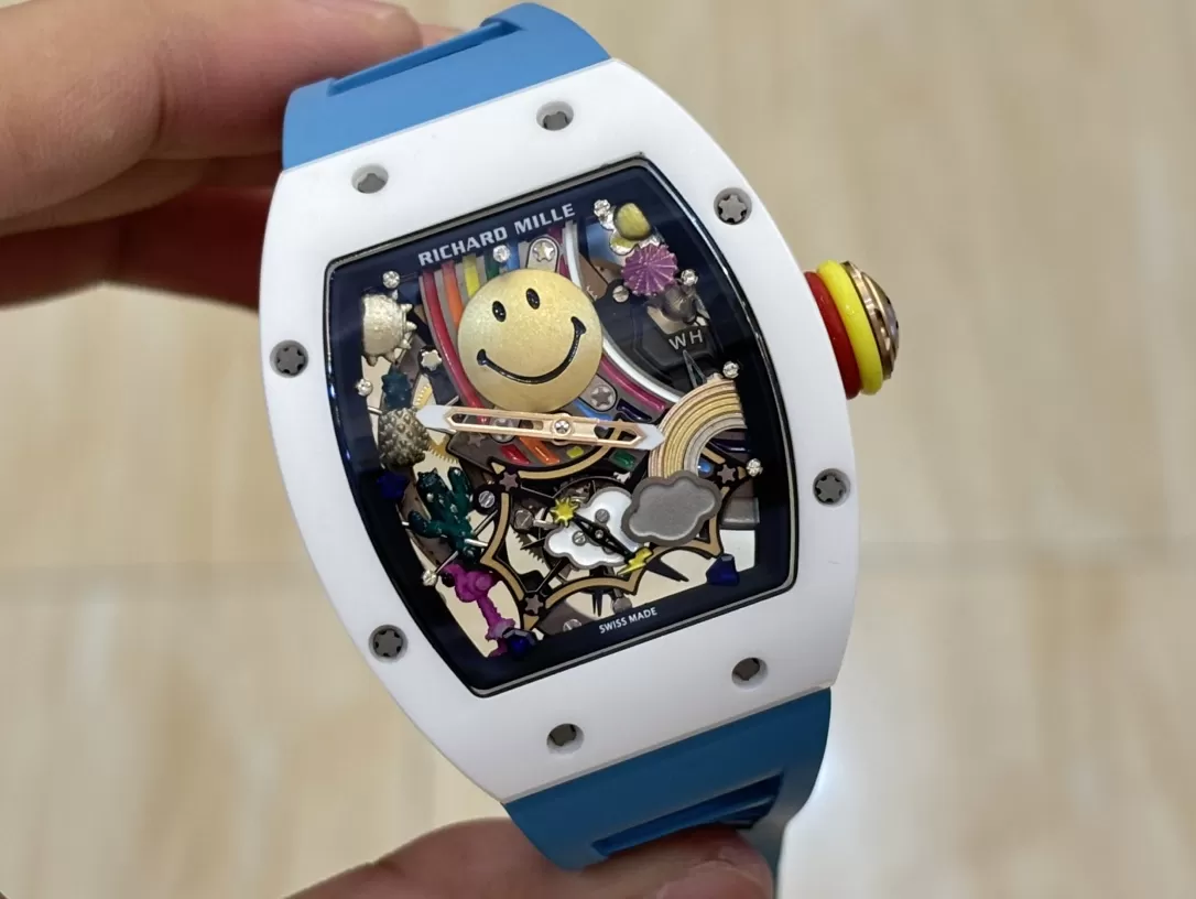 RICHARD MILLE Smiley リチャードミルRM 88 オートマティック トゥールビヨン スマイリーコピー時計2025写真は実物[3411]