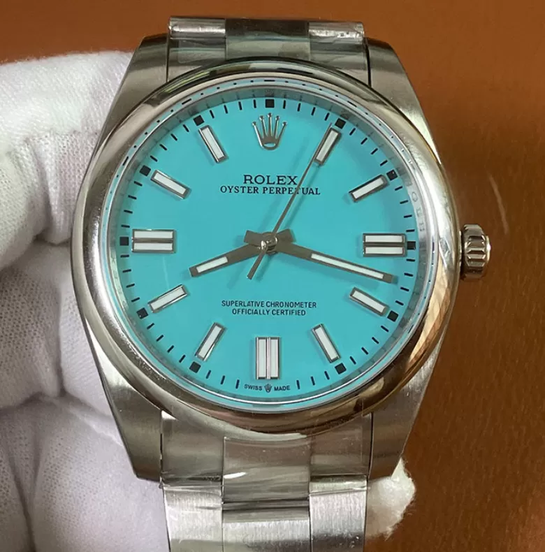 【好評商品】ブランドロレックスコピー 124300 オイスターパーペチュアル 41mm ターコイズブルー[962]