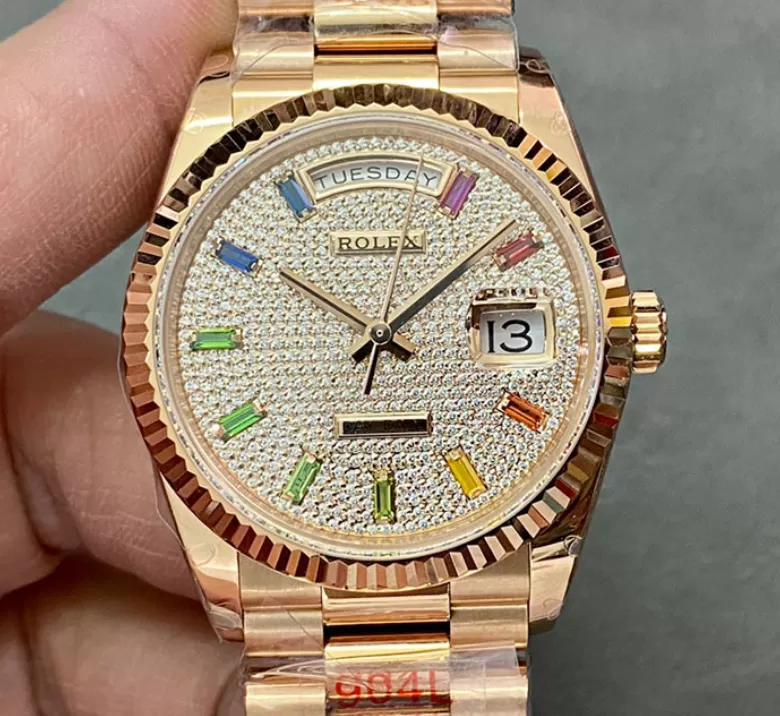 GM製迅速な発送ロレックスコピーM128235-0039 デイデイト 36mm 満天の星3255キャリバー[846]