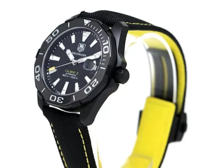 当店人気タグ・ホイヤー アクアレーサー41mm ブラック WAY218A.FC6362[2270]